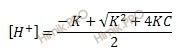 формула нахождения равновесной концентрации ионов водорода