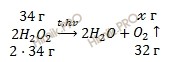 уравнение разложения перекиси водорода