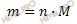формула нахождения массы через химическое количество вещества