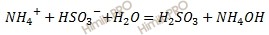 ионное уравнение гидролиза соли сульфита аммония вторая ступень