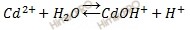 ионное уравнение гидролиза хлорида кадмия первая ступень